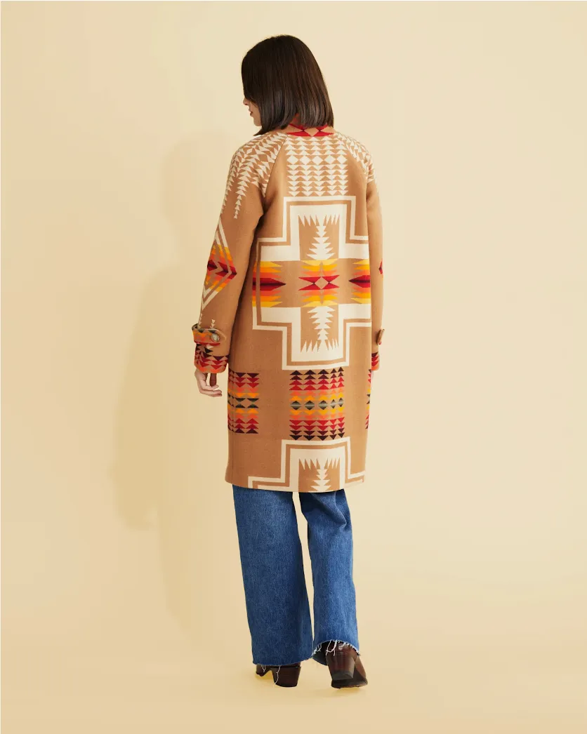 1930's Archive Coat<br>Tan Harding Jacquard