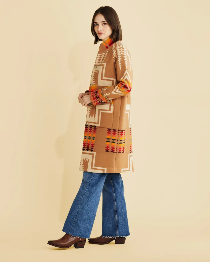 1930's Archive Coat<br>Tan Harding Jacquard