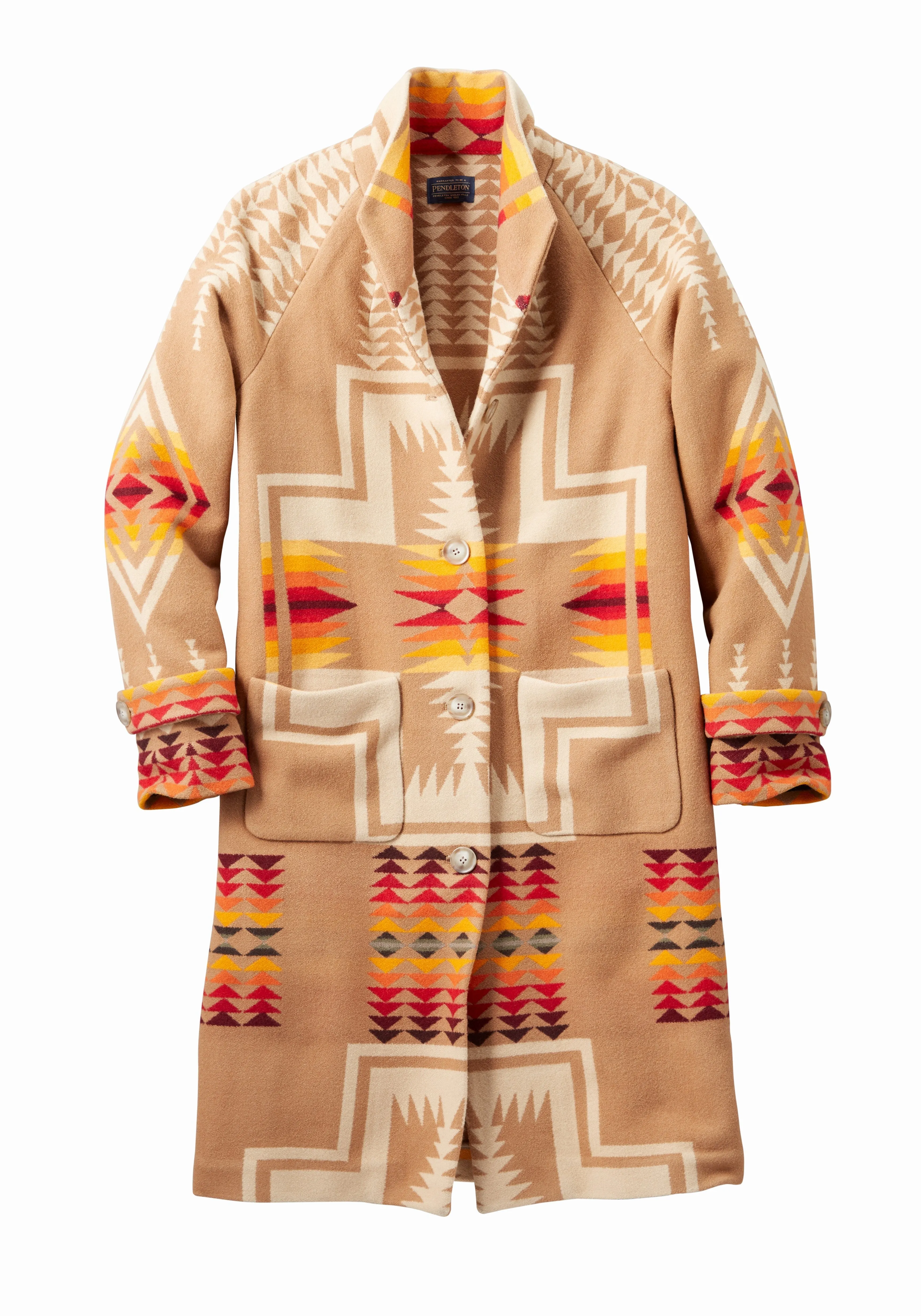 1930's Archive Coat<br>Tan Harding Jacquard