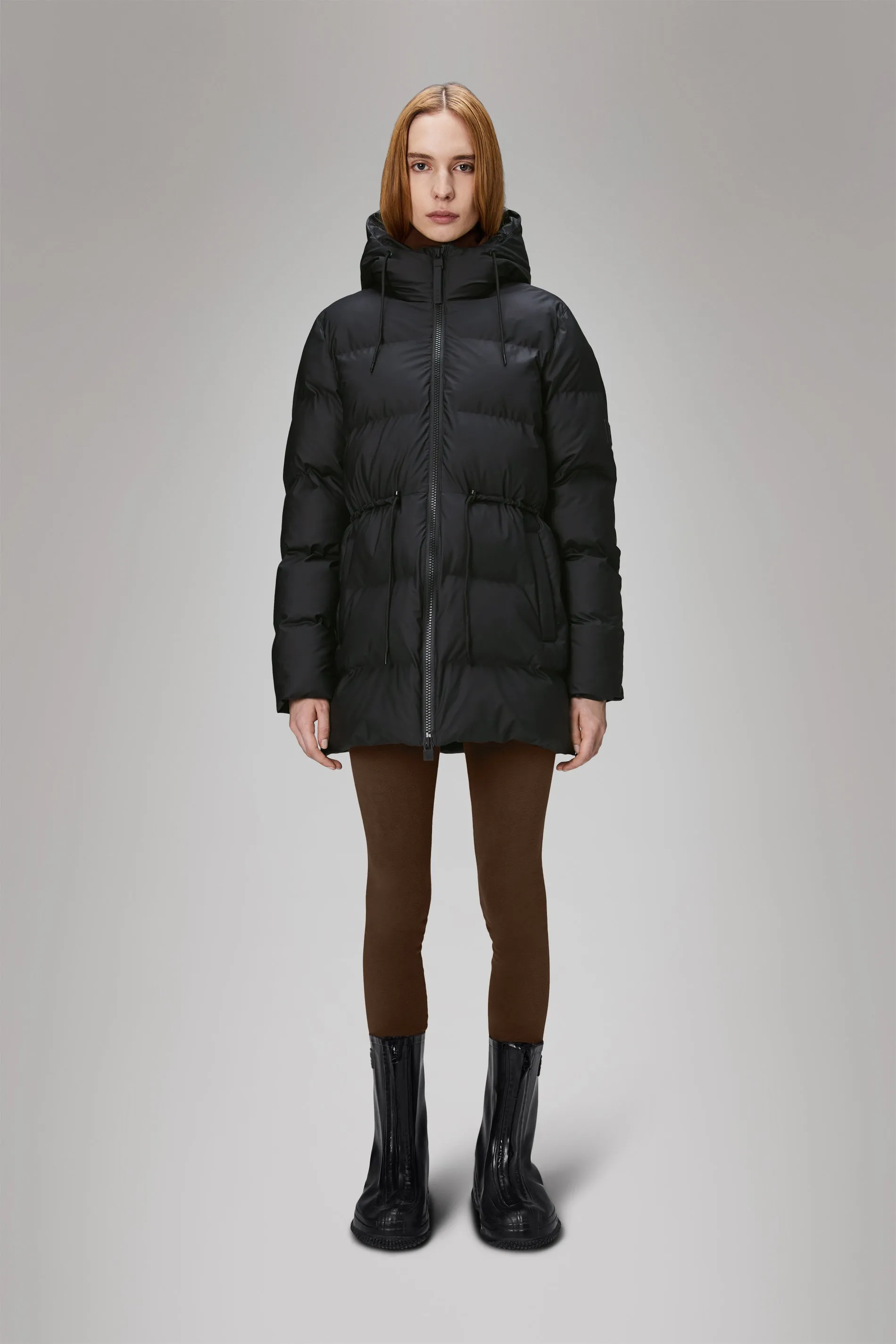 Alta Long Puffer String W Jacket - Black