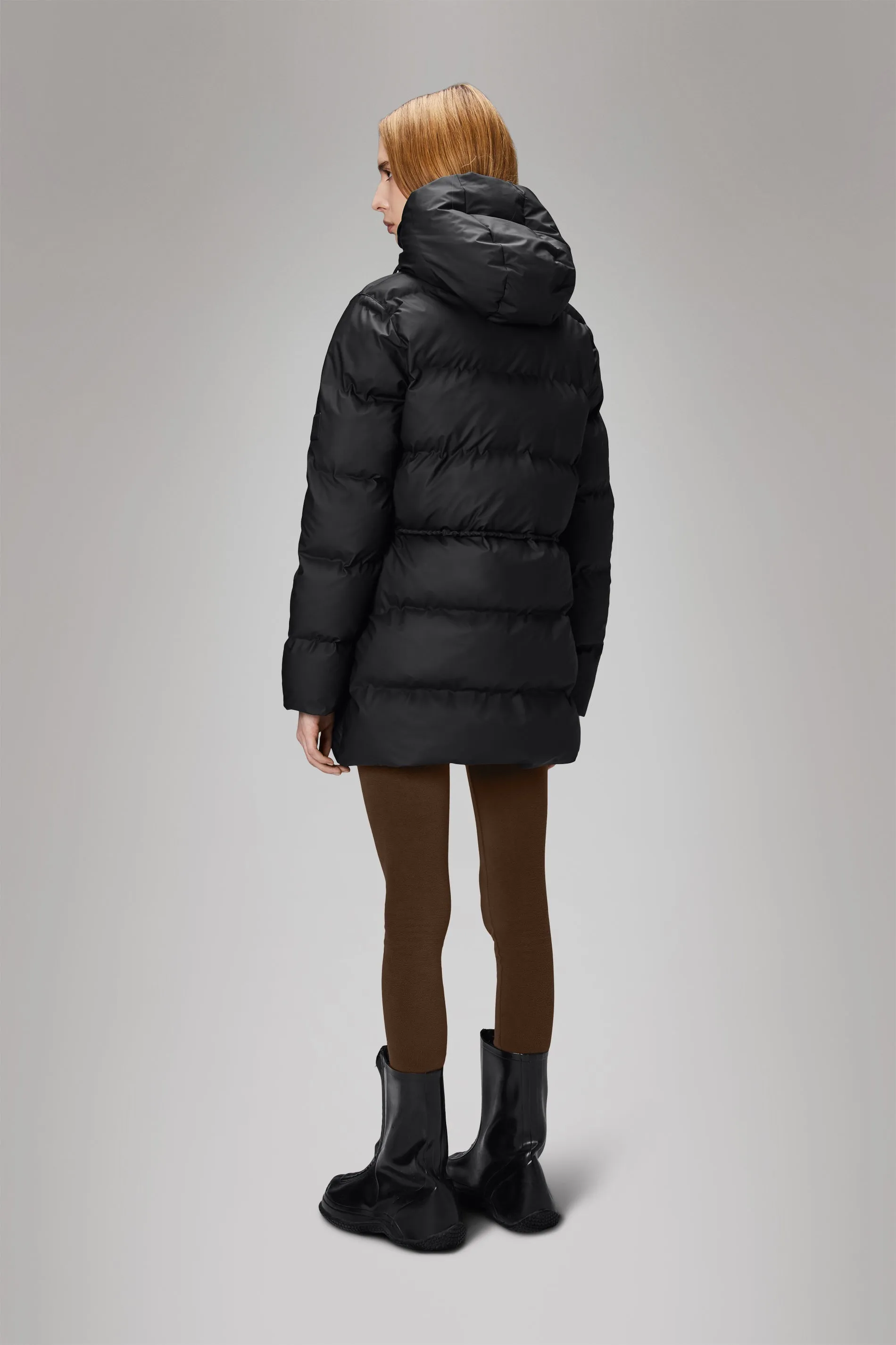 Alta Long Puffer String W Jacket - Black
