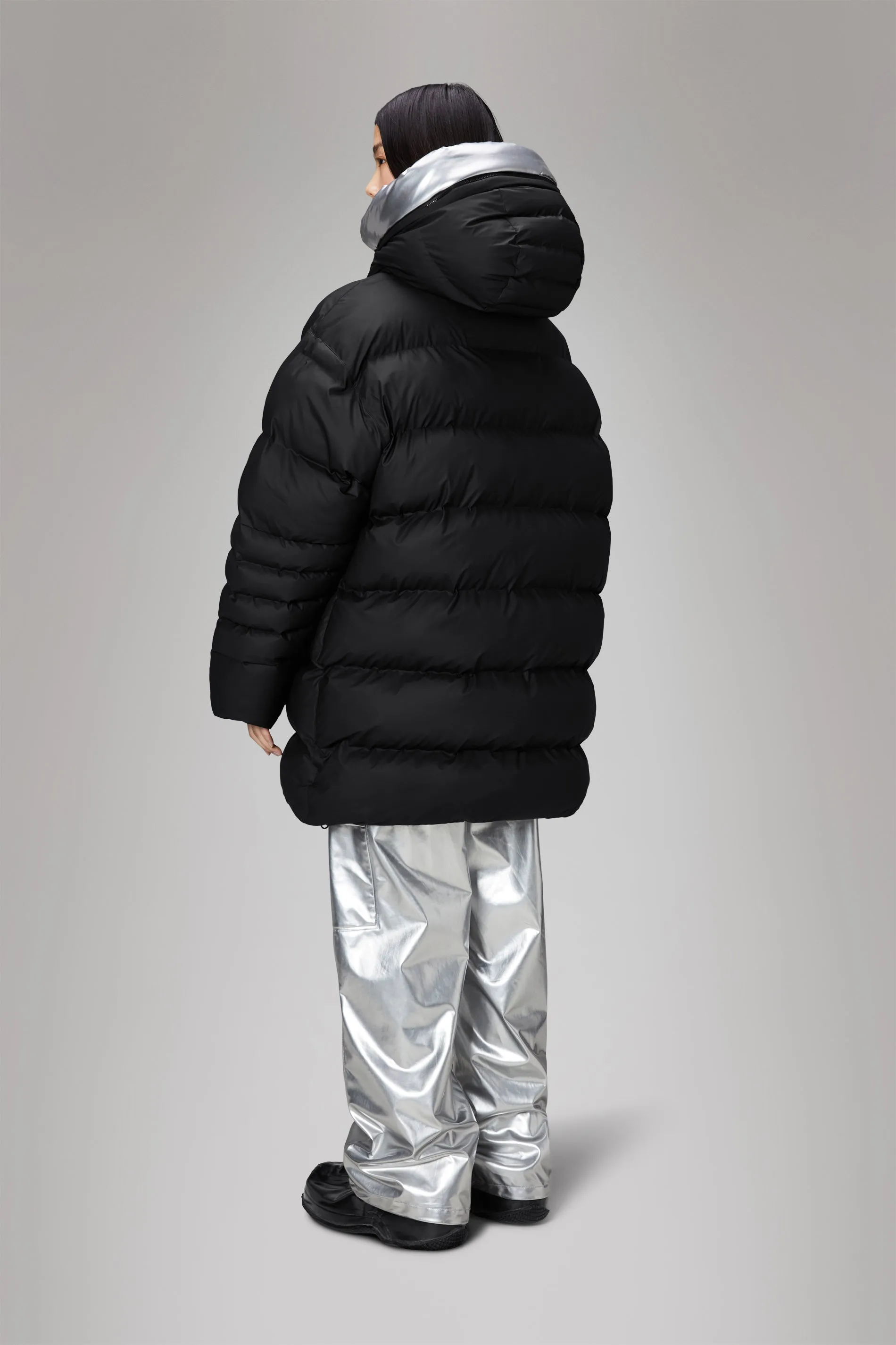 Alta Vision Long Puffer Jacket - Black