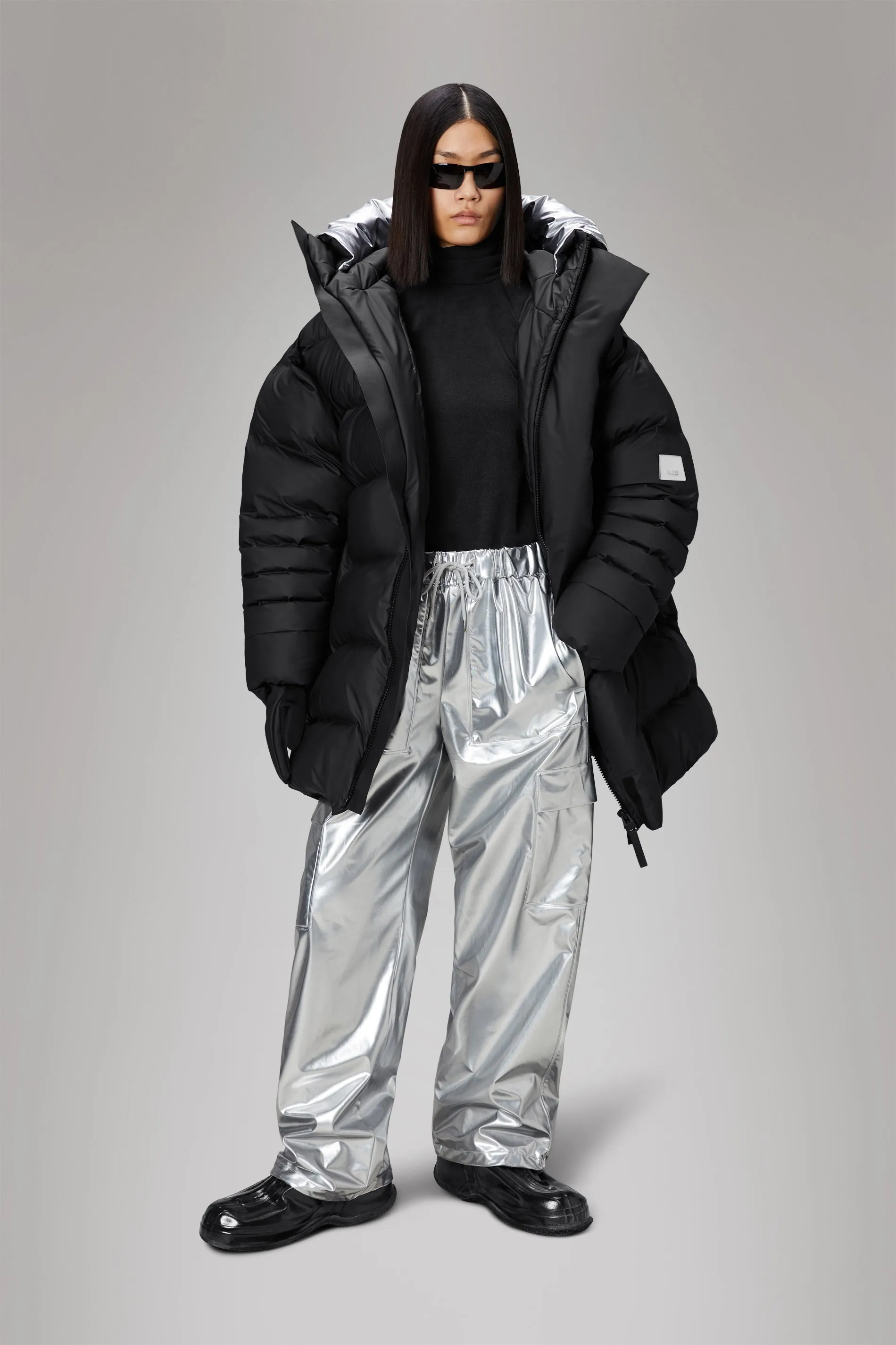 Alta Vision Long Puffer Jacket - Black