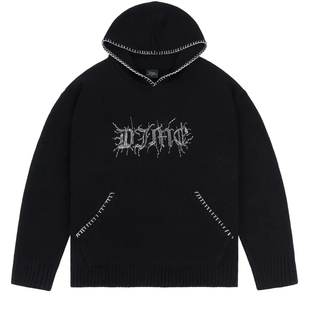 Dime MTL Hardcore Wool Hoodie Black