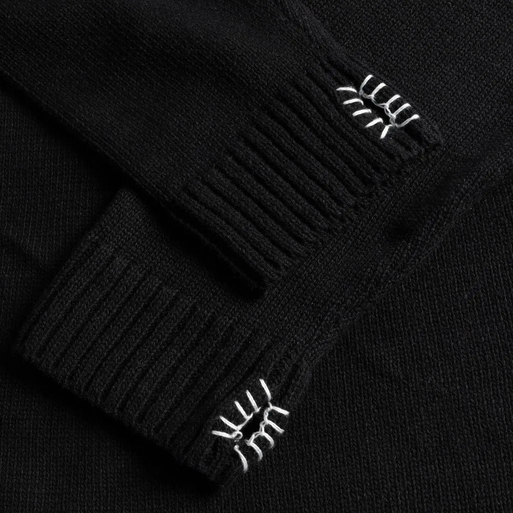 Dime MTL Hardcore Wool Hoodie Black
