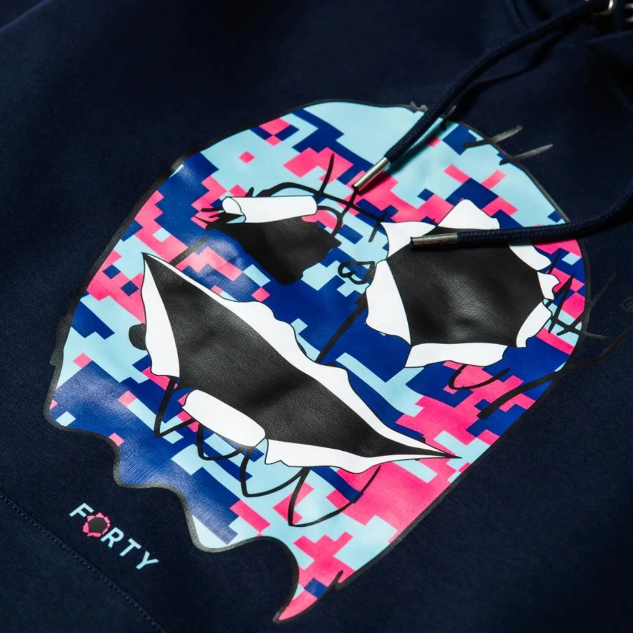 Forty Monster Libre Digital Navy Hoodie