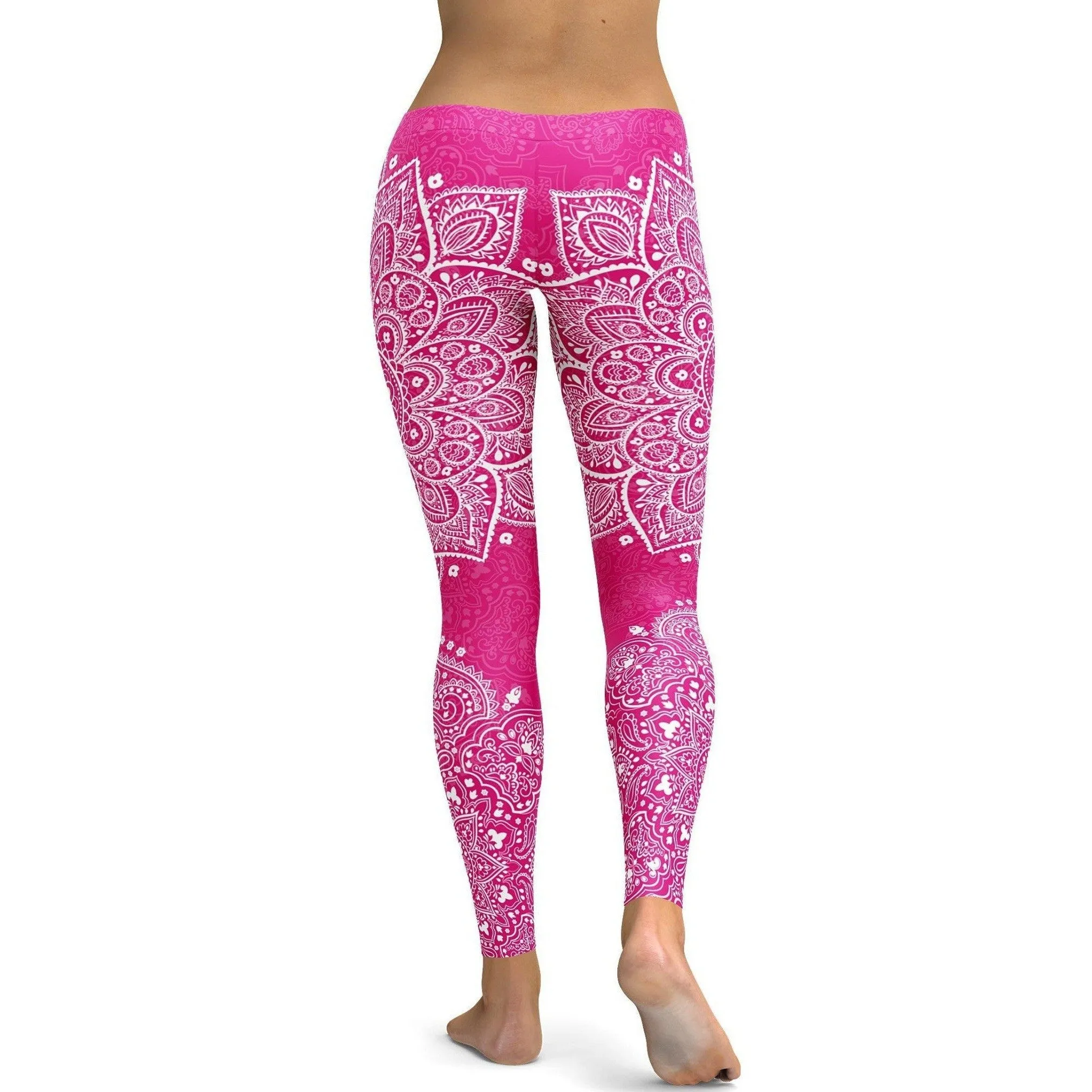 Hot Pink Mandala Leggings