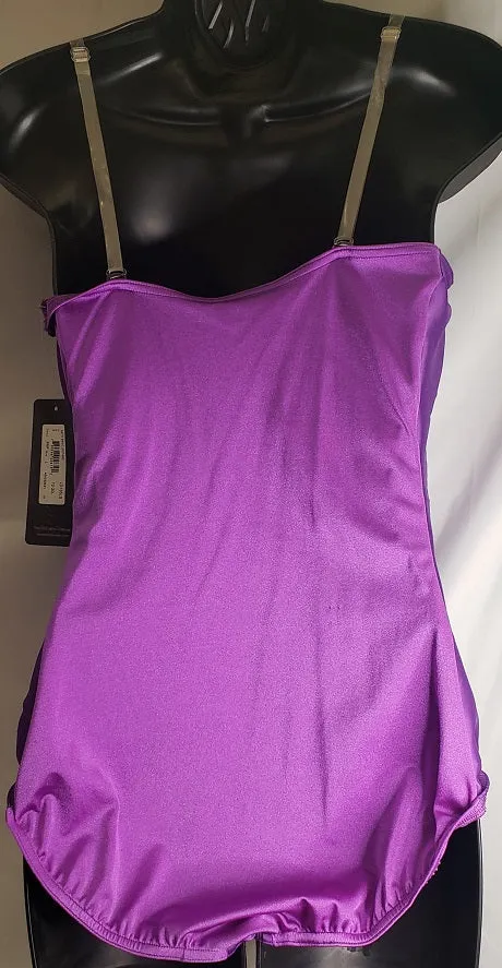 Inari -- Women's Camisole Leotard with Clear Straps