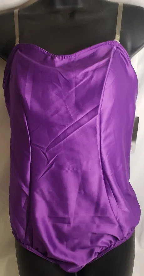 Inari -- Women's Camisole Leotard with Clear Straps
