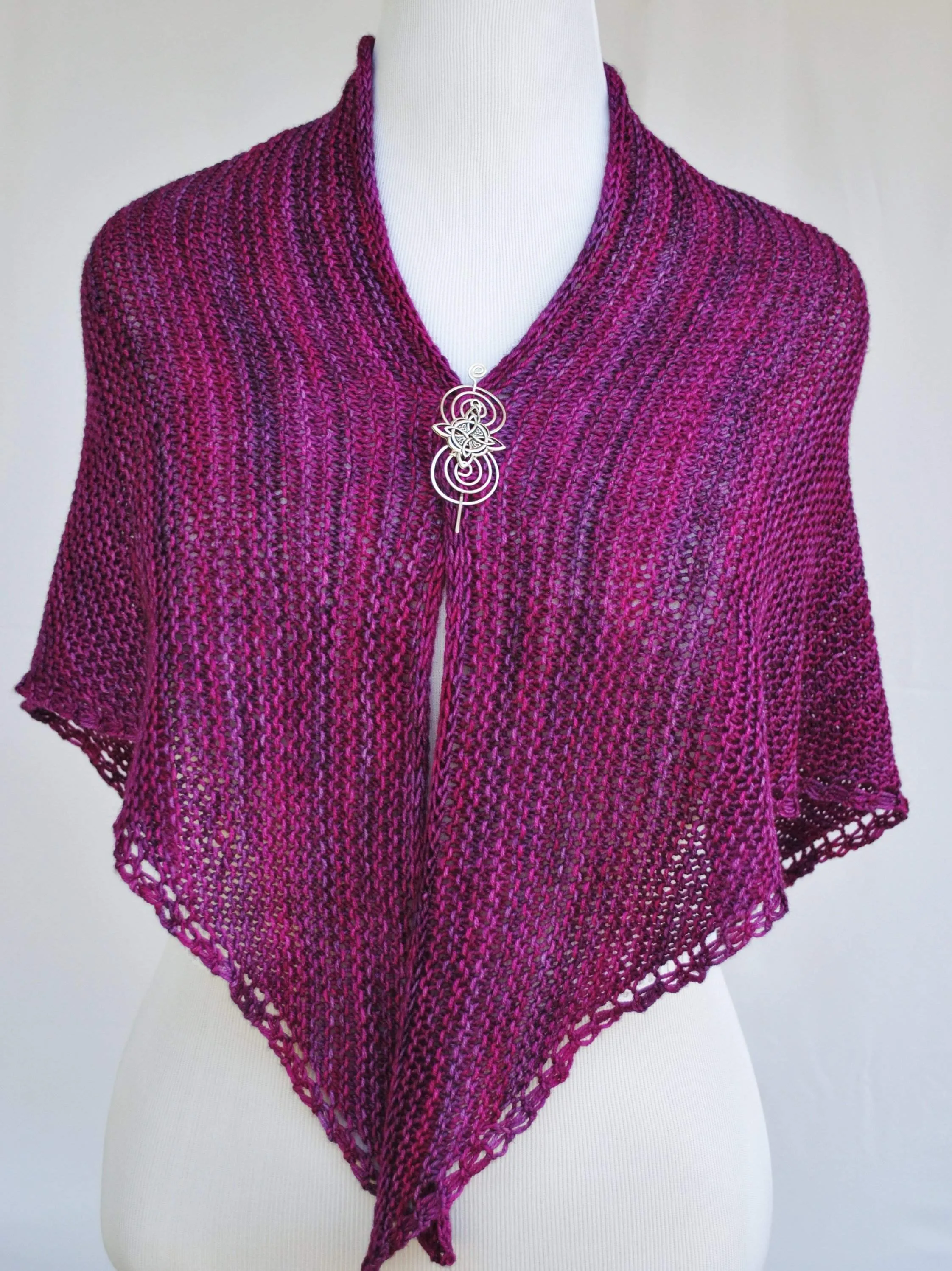 Intrepid Ardor PDF Knitting Pattern for Cabled Shawl