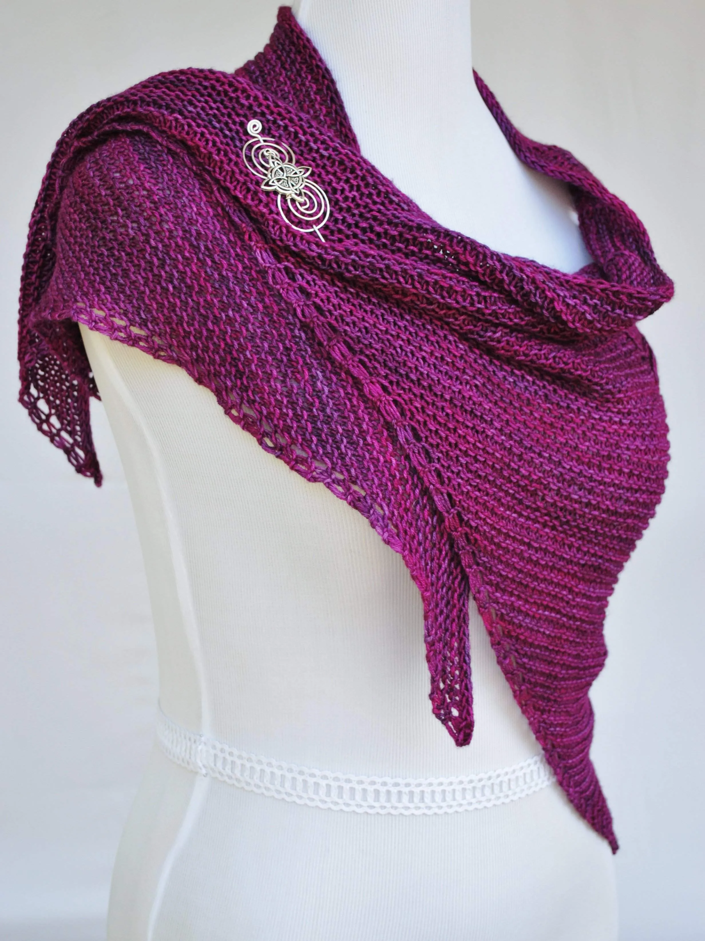 Intrepid Ardor PDF Knitting Pattern for Cabled Shawl