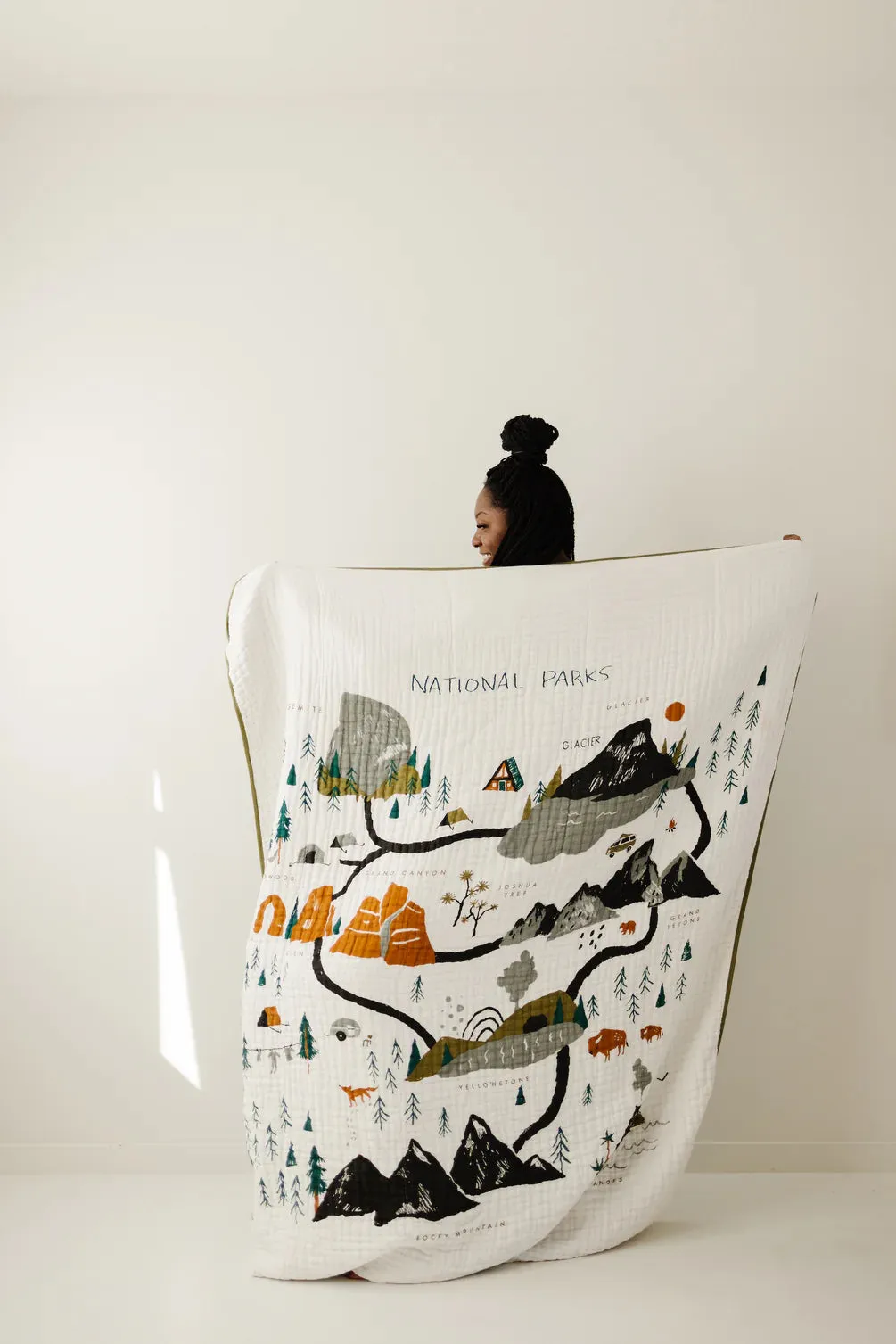 Large Reversible Throw Blanket