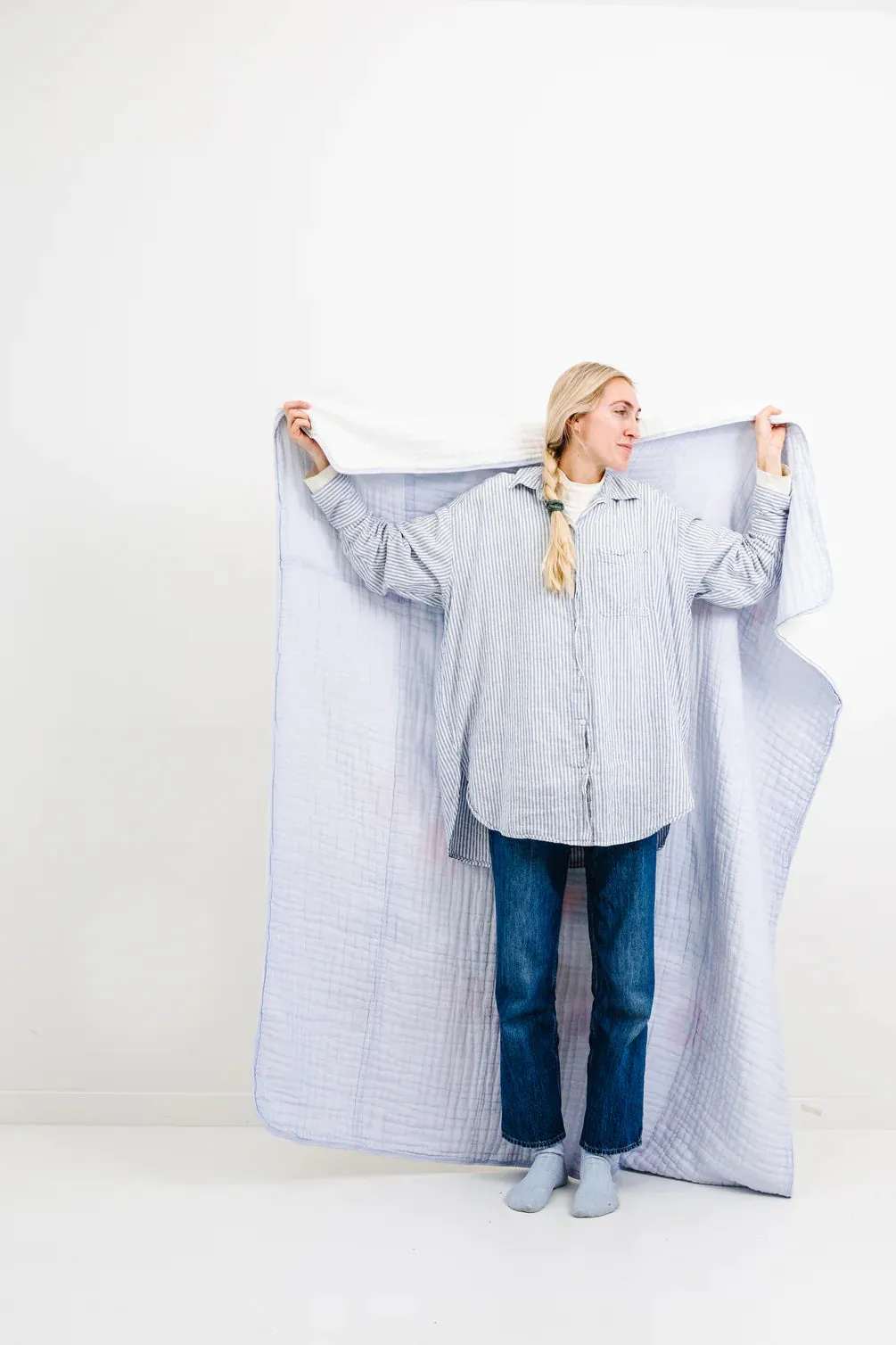 Large Reversible Throw Blanket