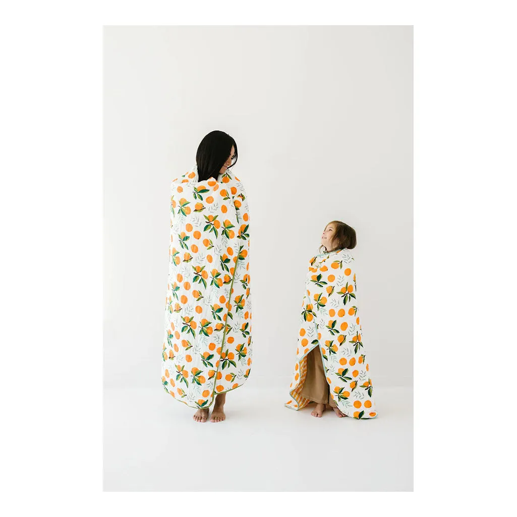 Large Reversible Throw Blanket