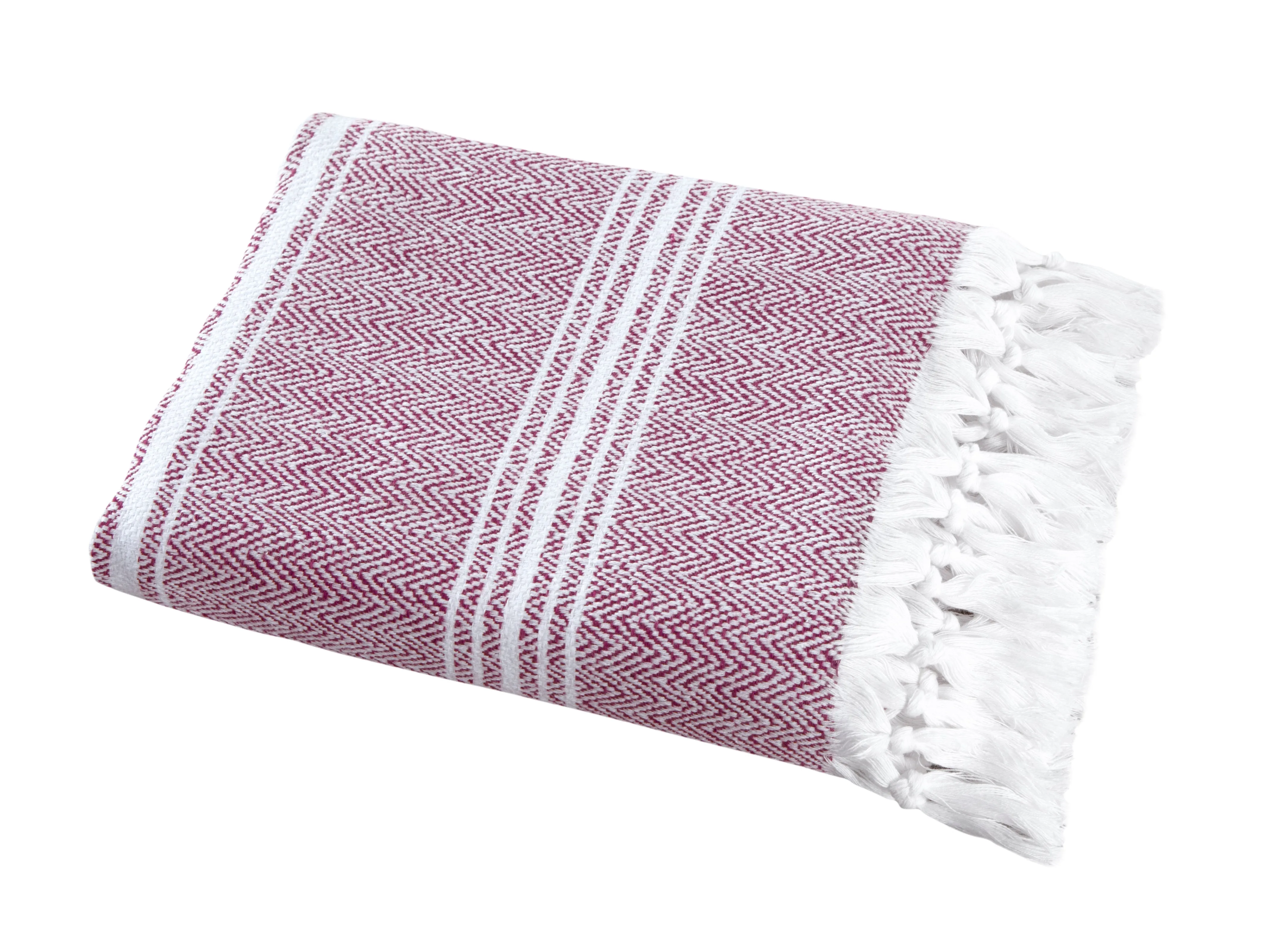 Luxury Thick Peshtemal Turkish Cotton Bath Sheet Towel - 40 X 70 - Hand Knotted