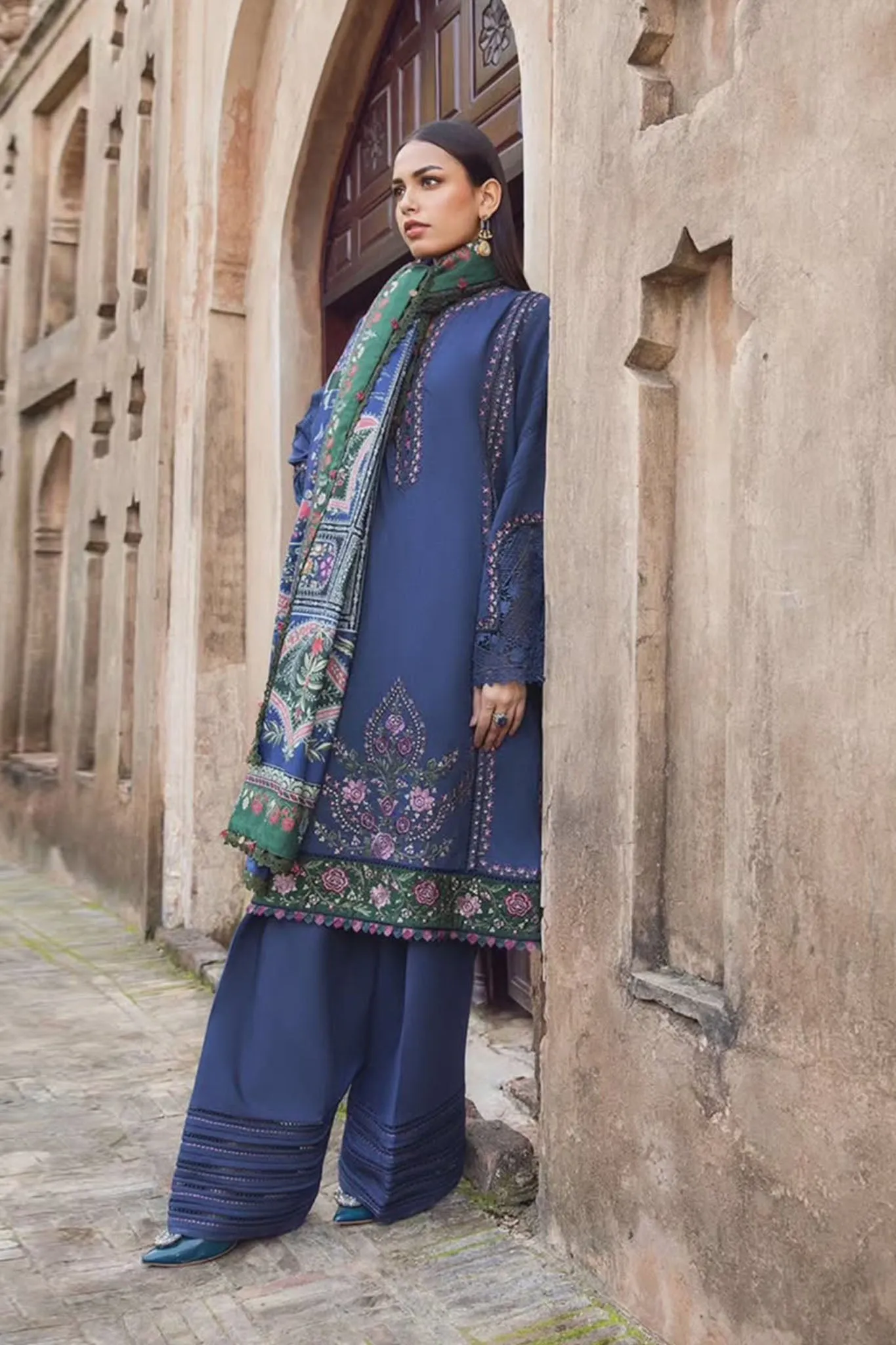 M Prints By Maria B Unstitched 3 Piece Winter Edition Collection'2024-05-A