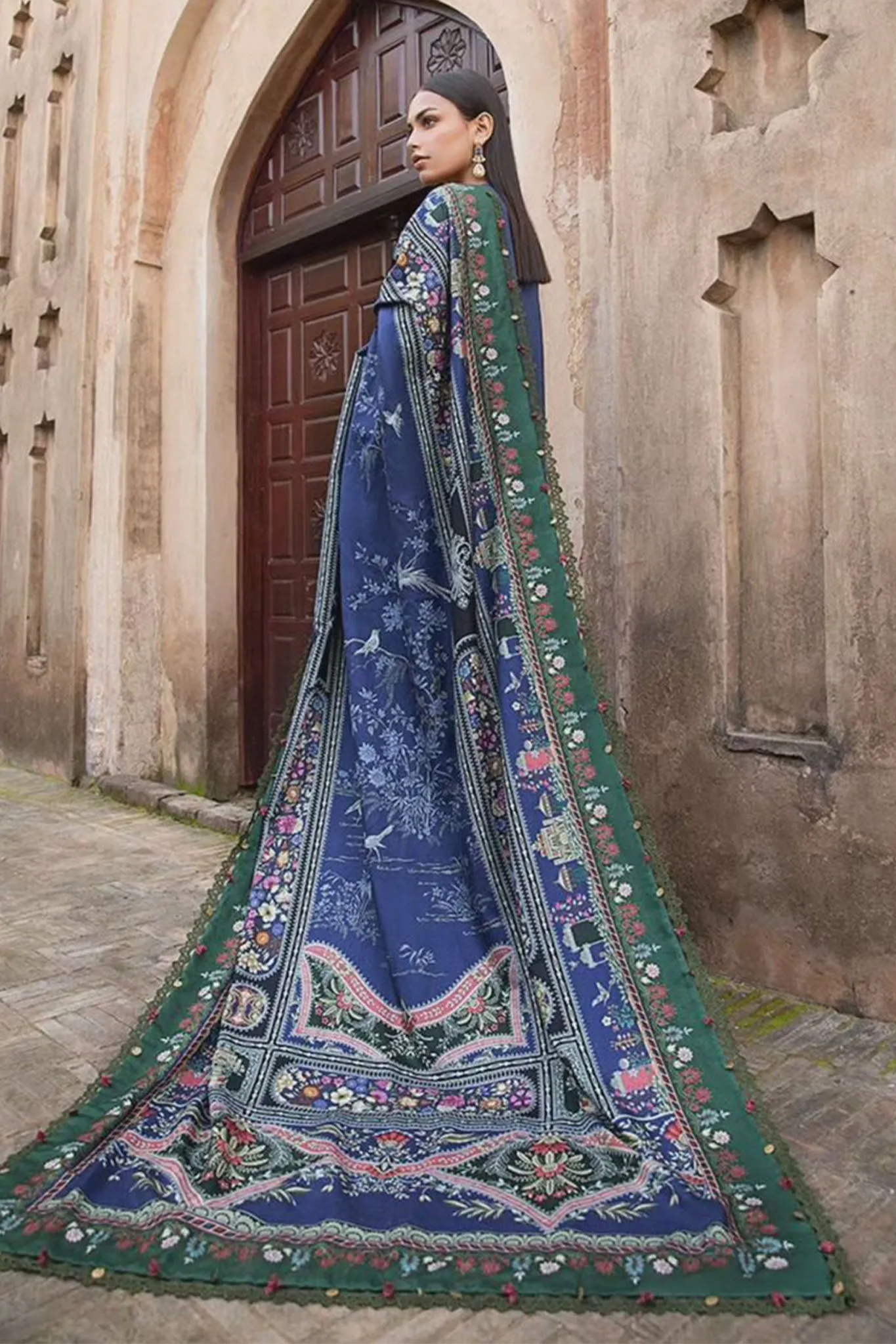 M Prints By Maria B Unstitched 3 Piece Winter Edition Collection'2024-05-A