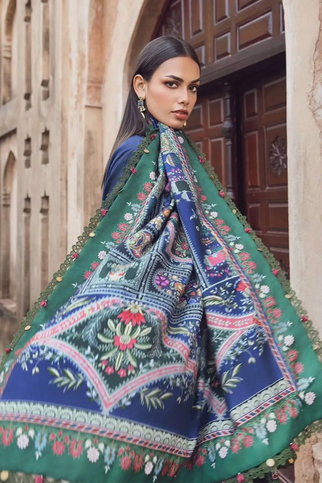 M Prints By Maria B Unstitched 3 Piece Winter Edition Collection'2024-05-A