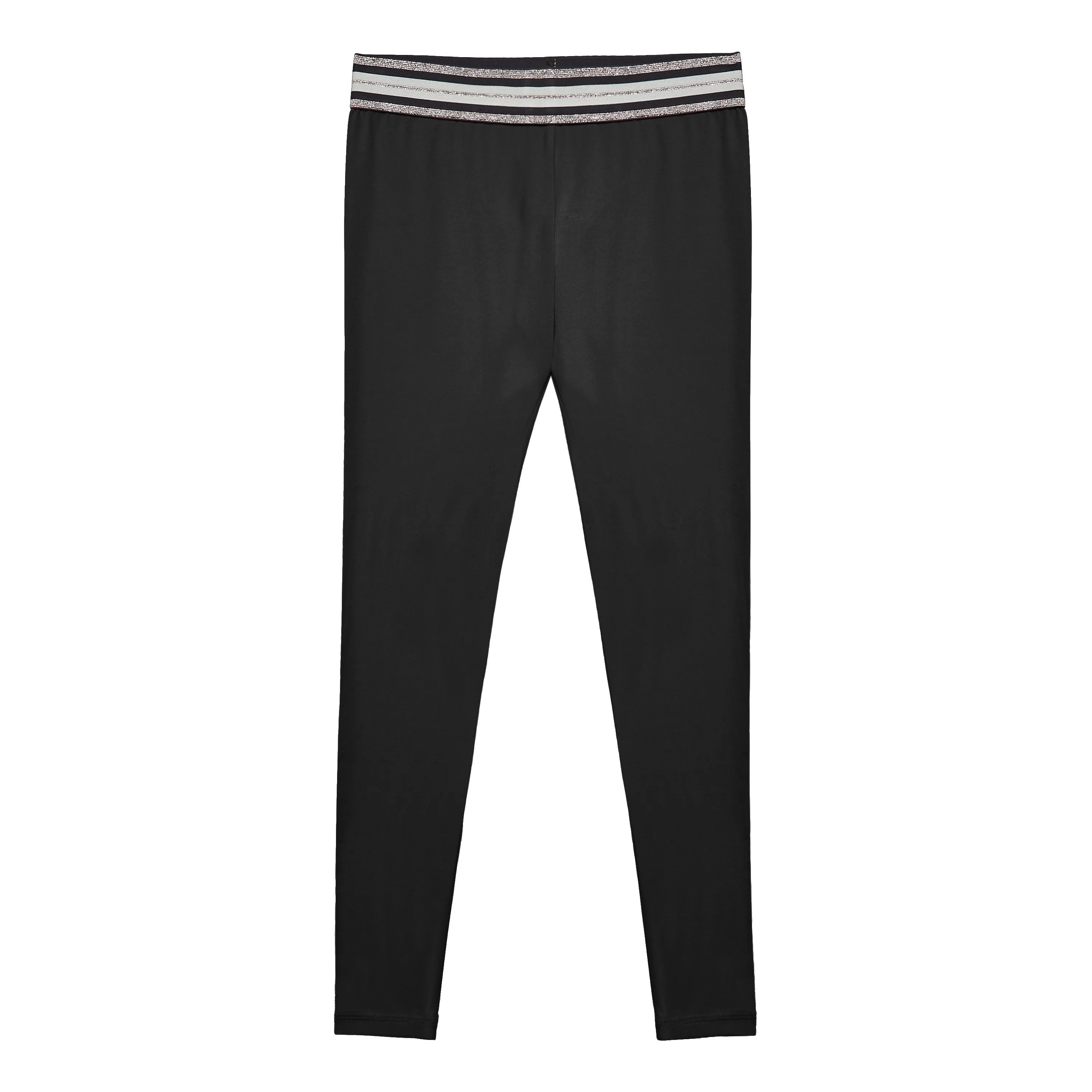 Metallic Waist Active Legging