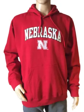 Nebraska Cornhuskers Genuine Stuff Team Embroidered Red Hoodie Sweatshirt