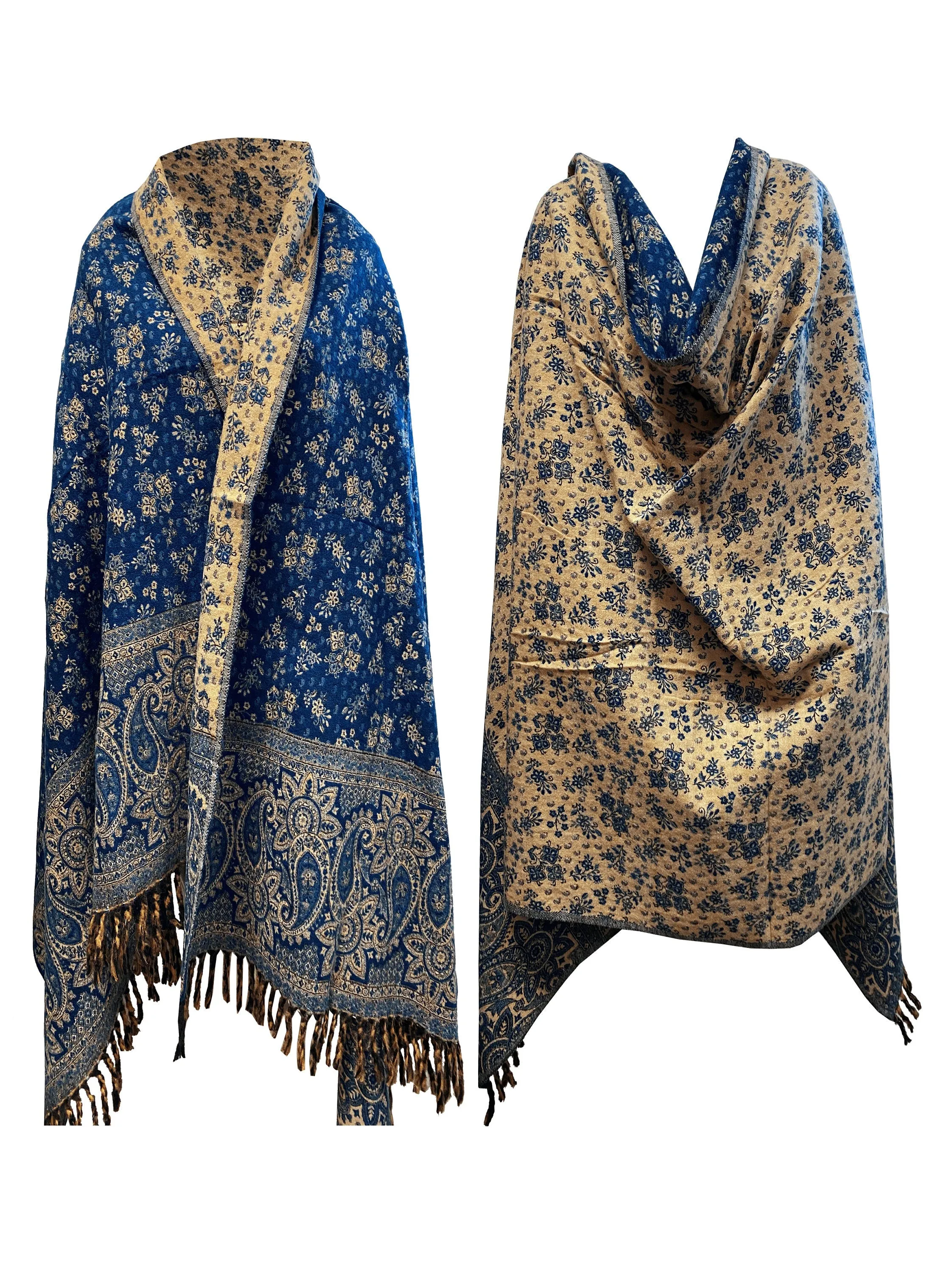 NEW LUXURY HANDMADE Petrol Blue colour Scarf Yak Wool comfortable scarf Blanket stole unisex Travel Wrap Meditation Soft Shawl special Gift