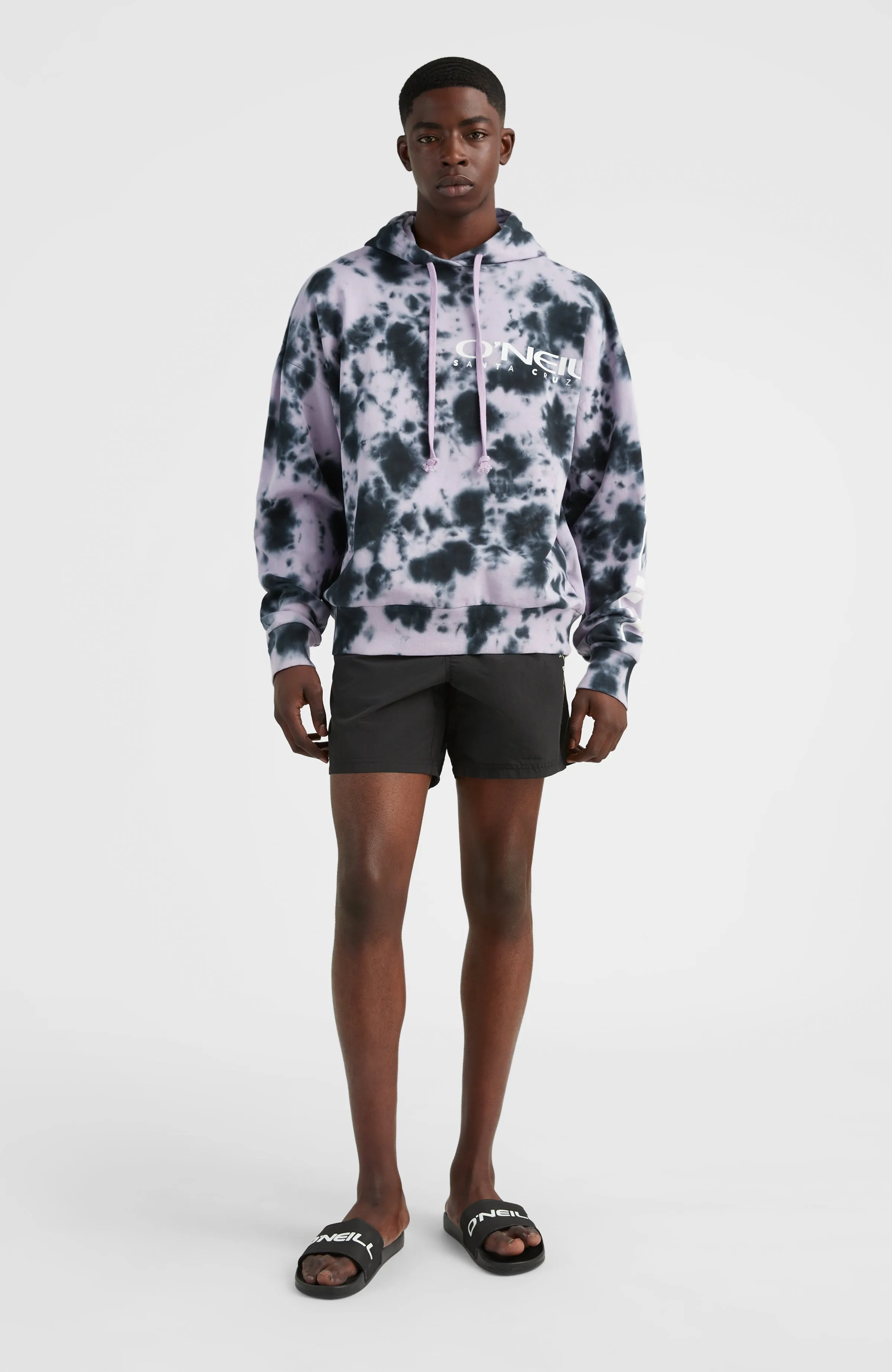Oakes Hoodie | Grey Tie Dye