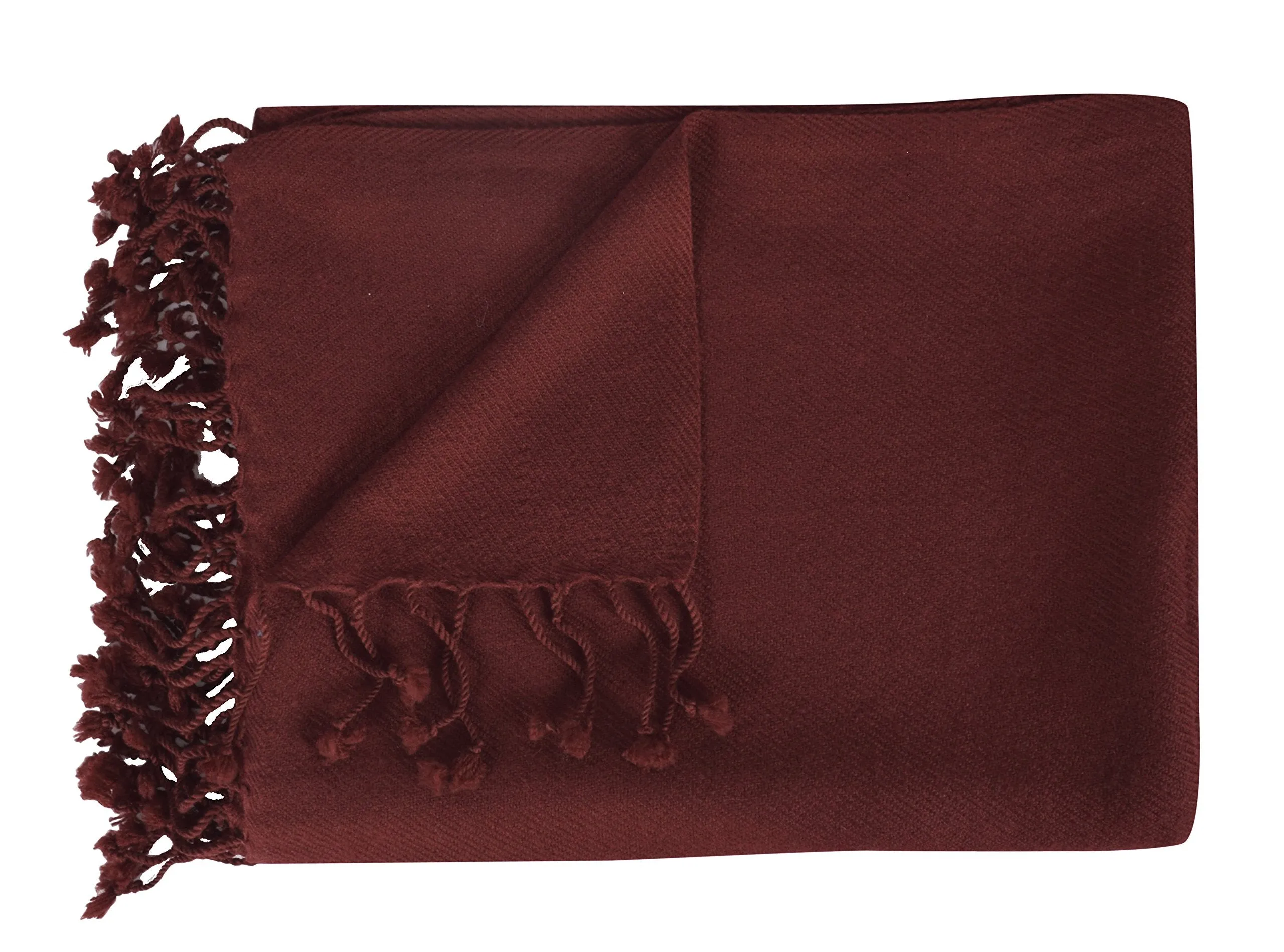 Peach Couture Home Collection Luxuriously Warm and Soft Cashmere Throw Blanket 50 x 60 in