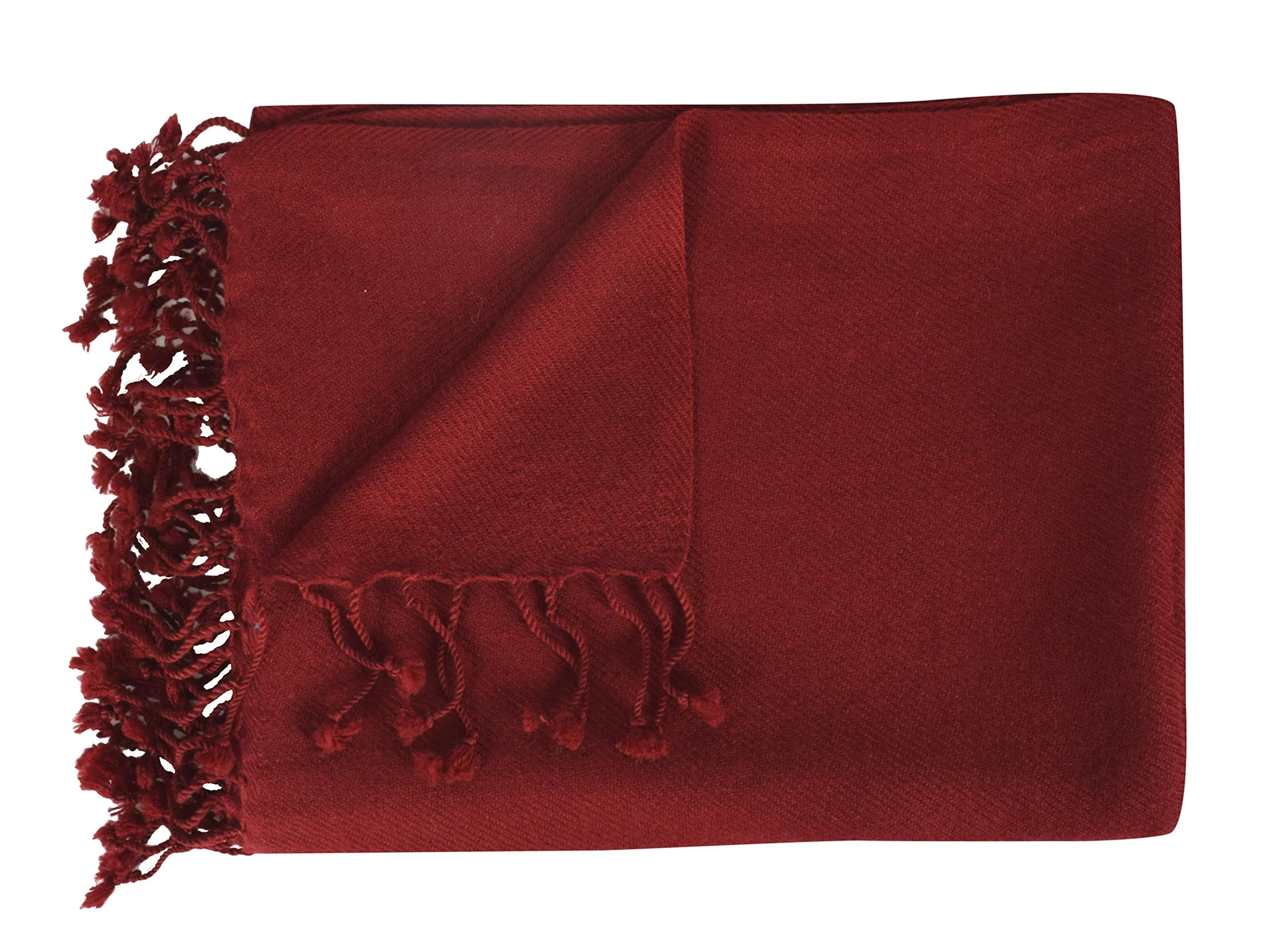 Peach Couture Home Collection Luxuriously Warm and Soft Cashmere Throw Blanket 50 x 60 in