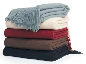 Peach Couture Home Collection Luxuriously Warm and Soft Cashmere Throw Blanket 50 x 60 in