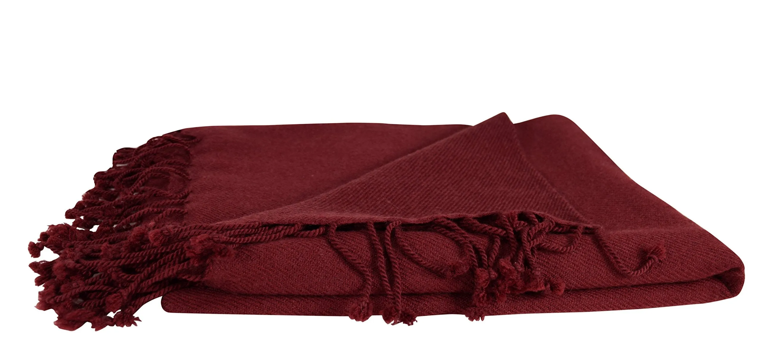 Peach Couture Home Collection Luxuriously Warm and Soft Cashmere Throw Blanket 50 x 60 in