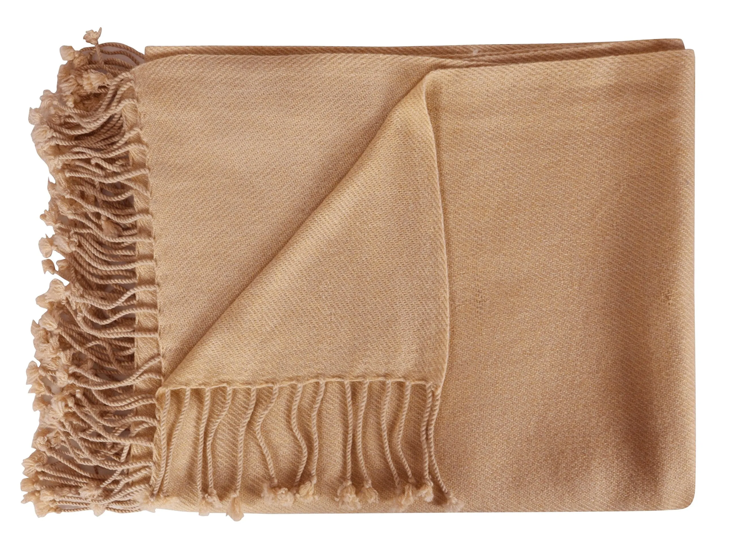 Peach Couture Home Collection Luxuriously Warm and Soft Cashmere Throw Blanket 50 x 60 in