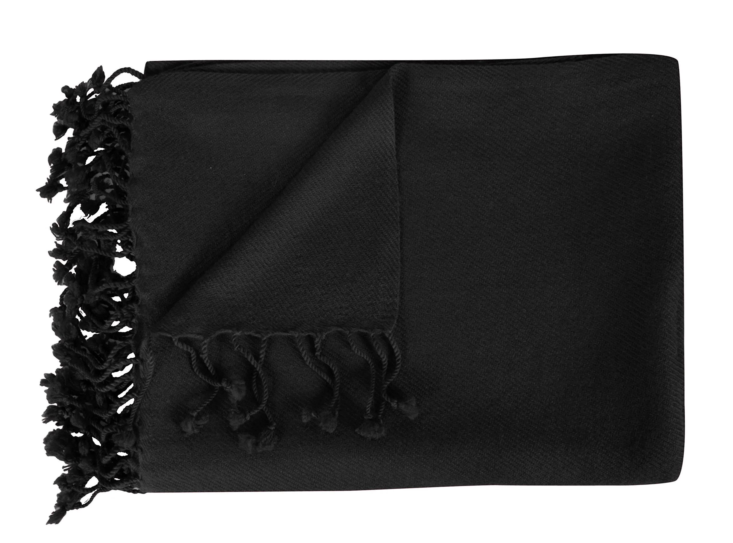 Peach Couture Home Collection Luxuriously Warm and Soft Cashmere Throw Blanket 50 x 60 in
