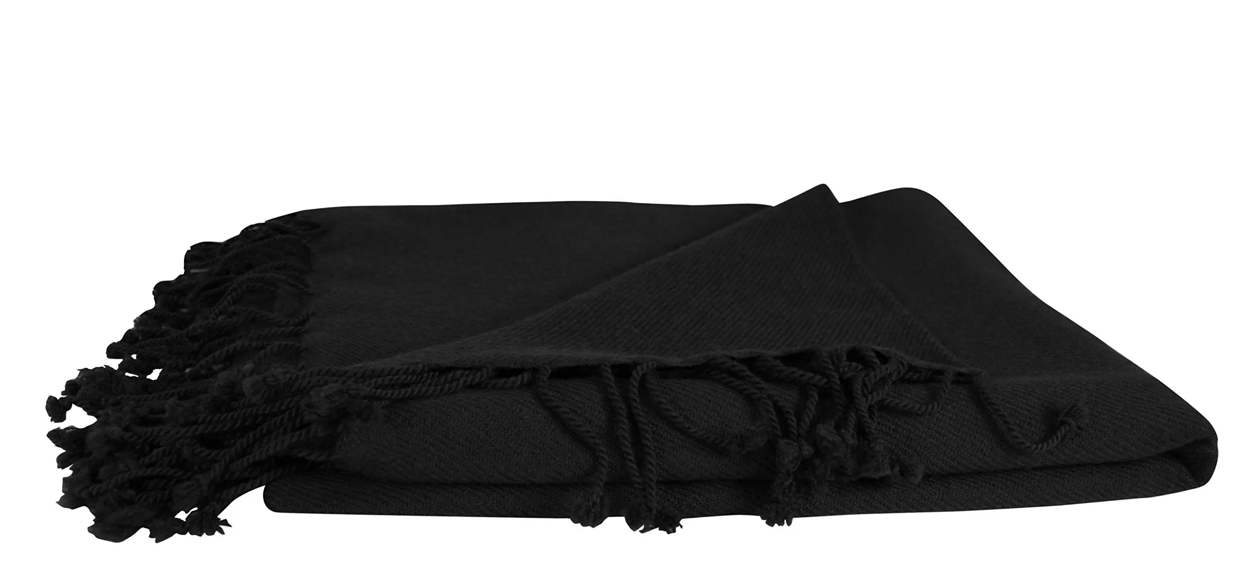 Peach Couture Home Collection Luxuriously Warm and Soft Cashmere Throw Blanket 50 x 60 in