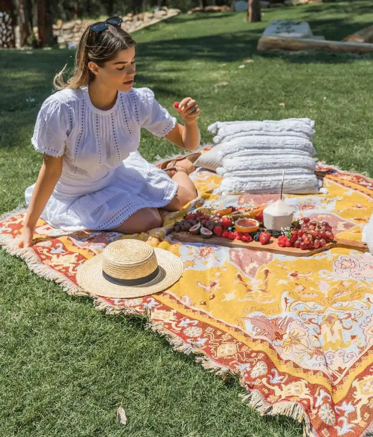 "Golden Hour" Large Picnic Rug