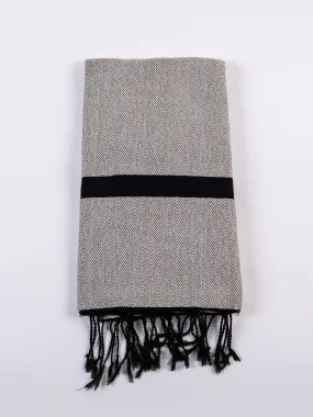 Rich Cotton/wool mix Hammam, Herringbone