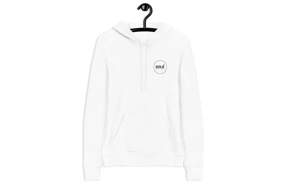 Solé Logo - Mens White Hoodie