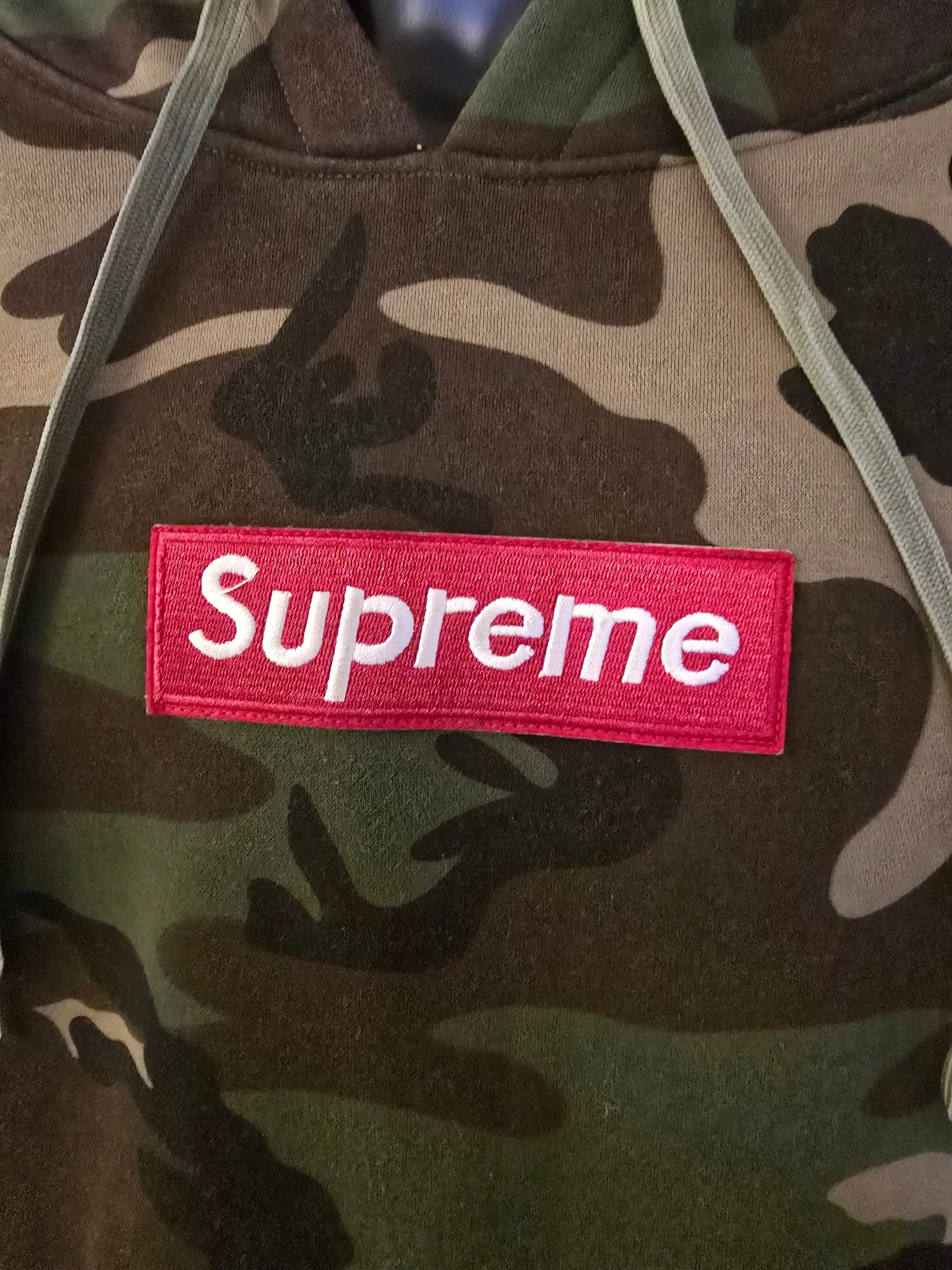 Supreme Style Box Logo Camouflage Men's Hoodie UK XL