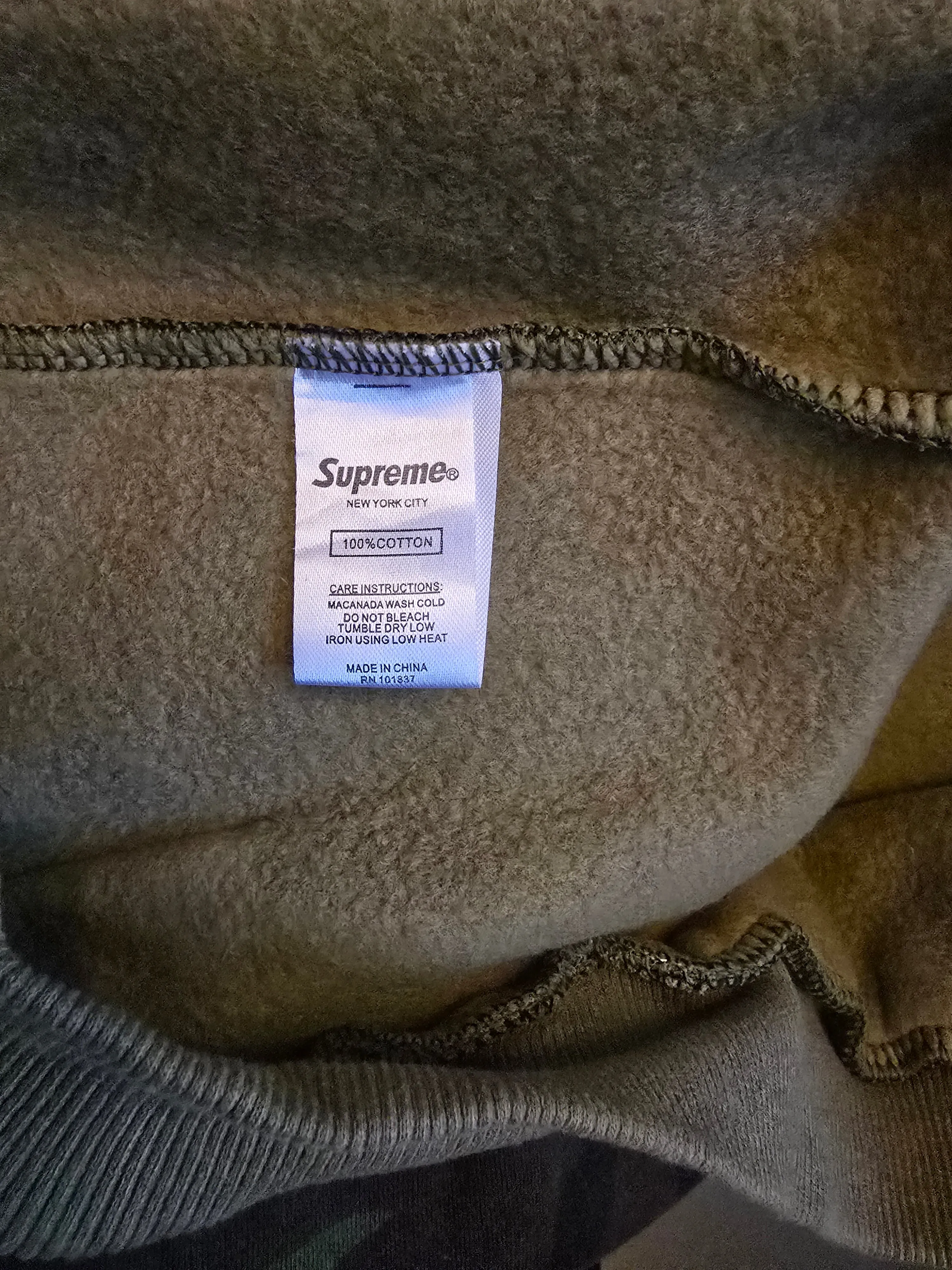 Supreme Style Box Logo Camouflage Men's Hoodie UK XL