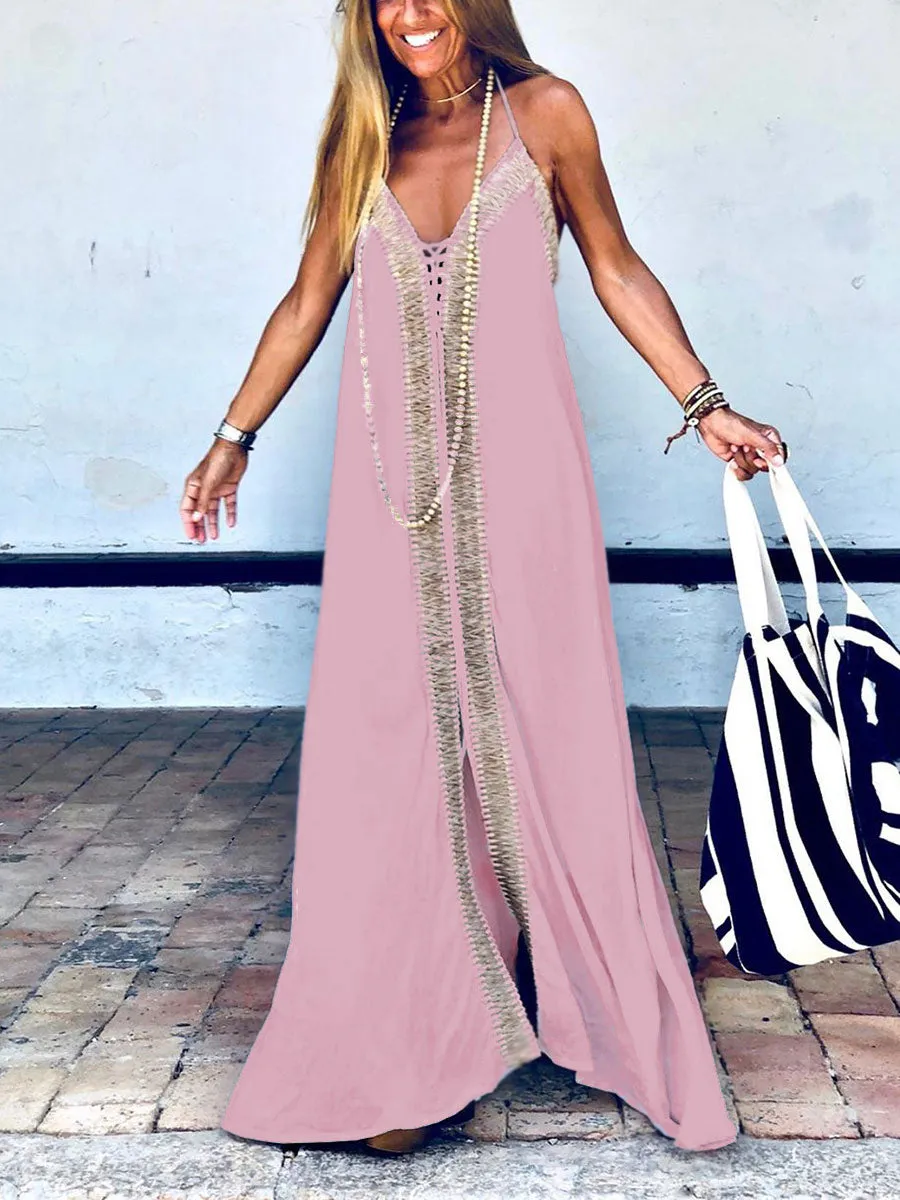 V-Neck Camisole Dress