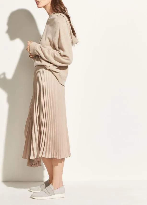 Vince - Drape Pleated Skirt Stoneware
