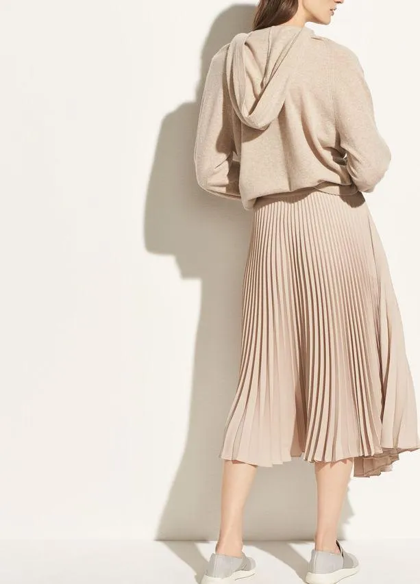 Vince - Drape Pleated Skirt Stoneware