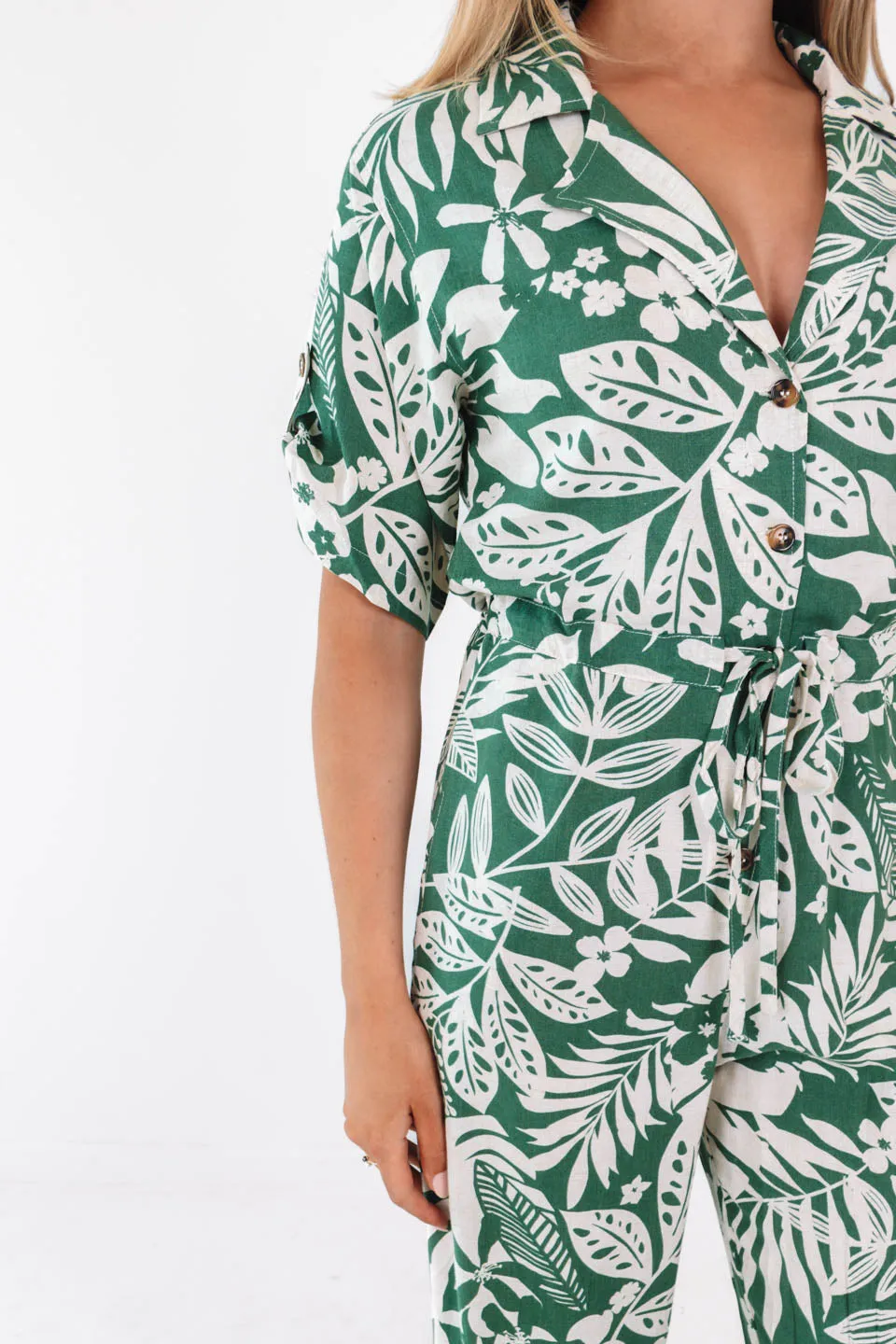 Welcome To The Jungle Jumpsuit - Green