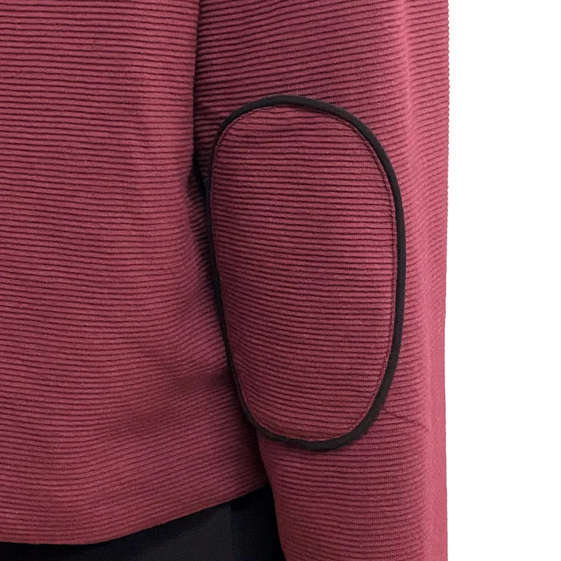 Women's Cropped Jacket With Round Pockets